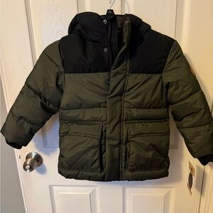 ZeroXposur Kids Two-Tone Green Puffer Jacket